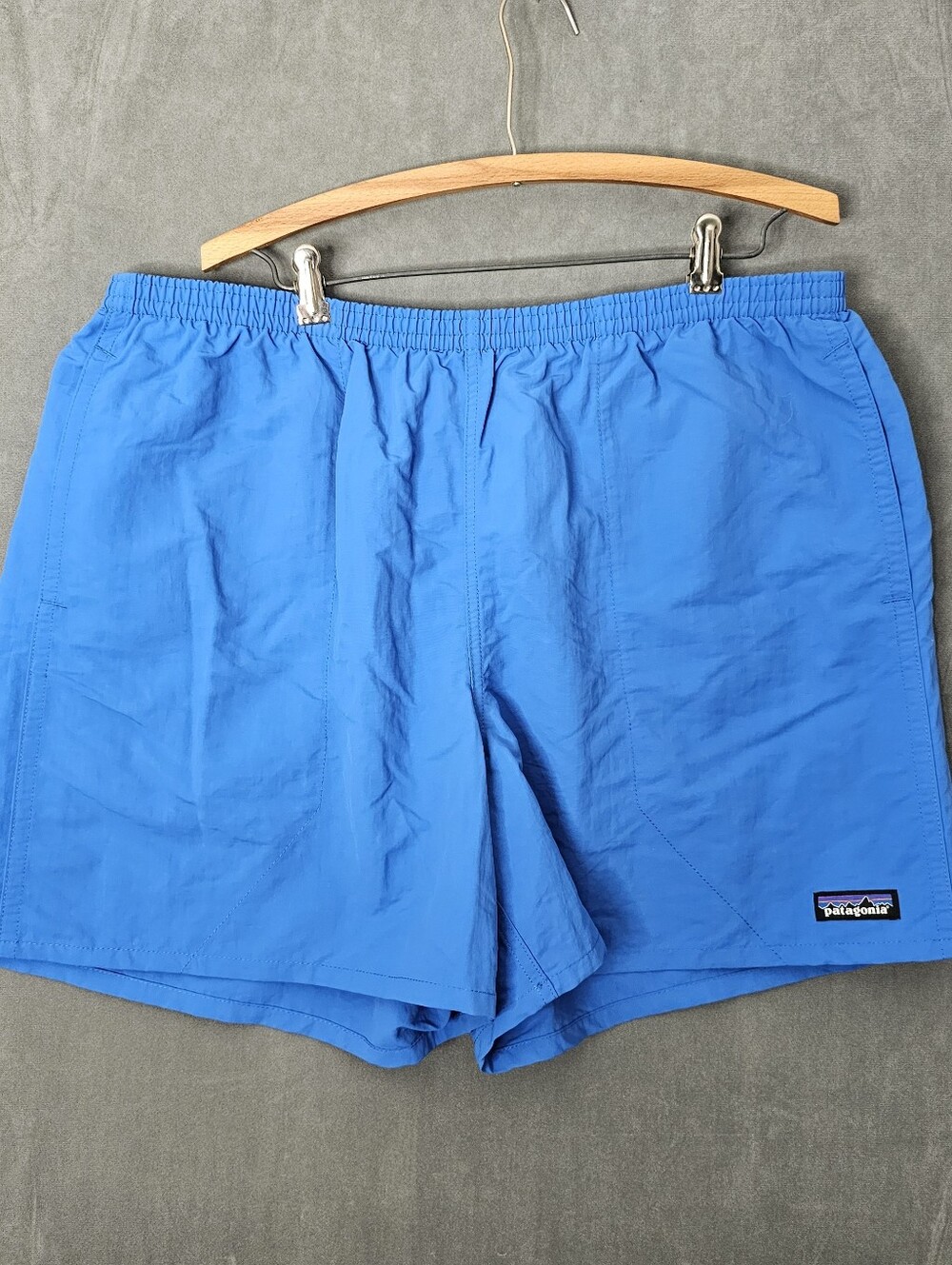 Patagonia Baggies Shorts Mens XL Blue Swim Trunks Lined Elastic Waist A1-38